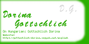 dorina gottschlich business card